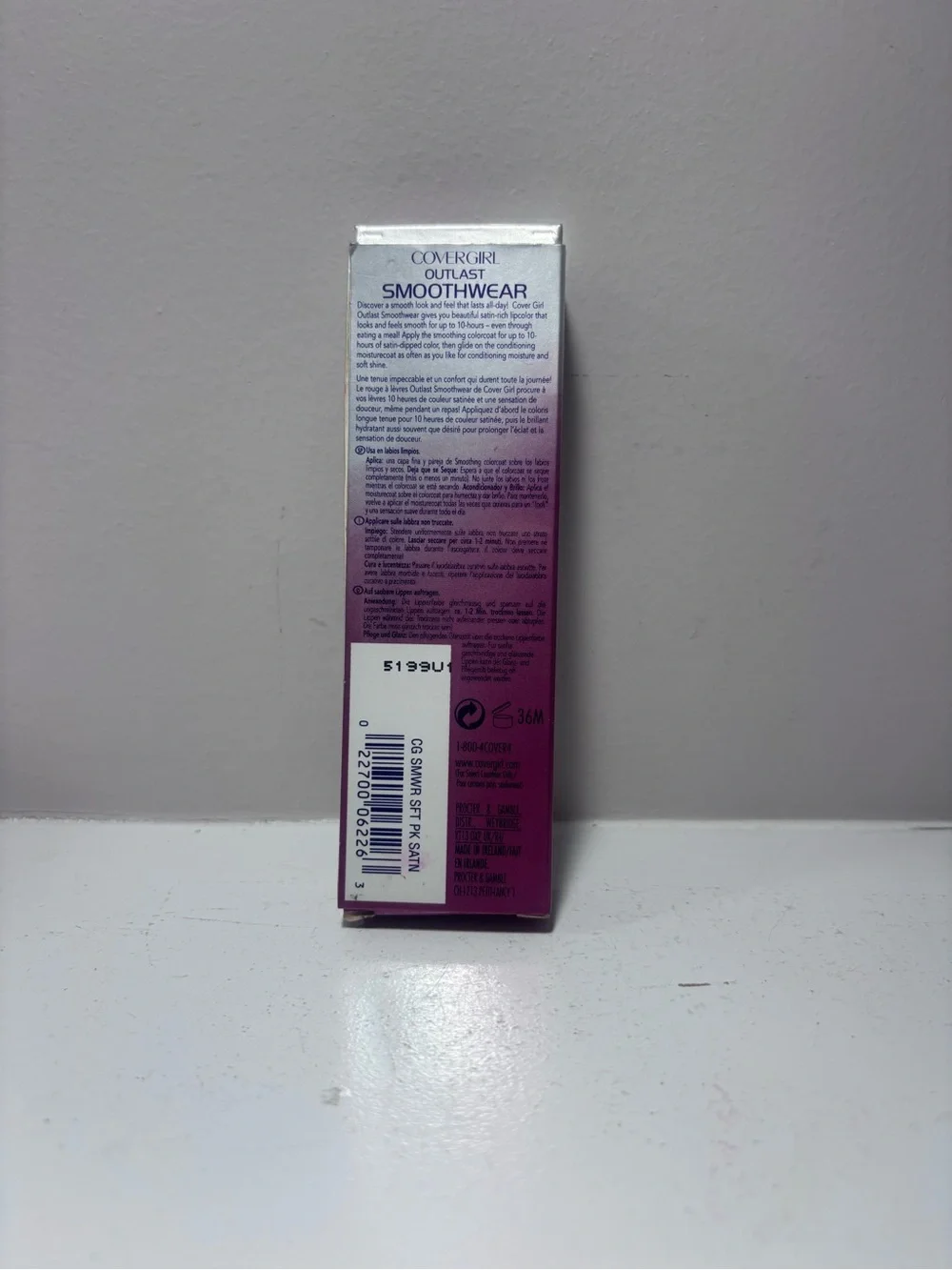 COVERGIRL Outlast Smoothwear Lipcolor & Gloss Duo Soft Pink Satin 800